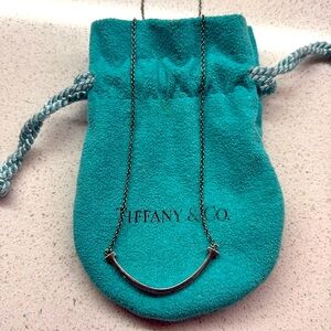 Tiffany & Co Sterling Silver Smile necklace